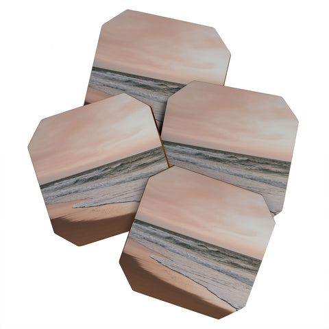 Hello Twiggs Pink Sky Soft Waves Coaster Set