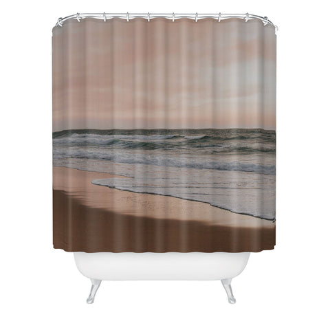 Hello Twiggs Pink Sky Soft Waves Shower Curtain