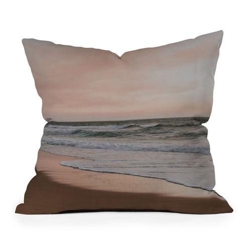 Hello Twiggs Pink Sky Soft Waves Outdoor Throw Pillow