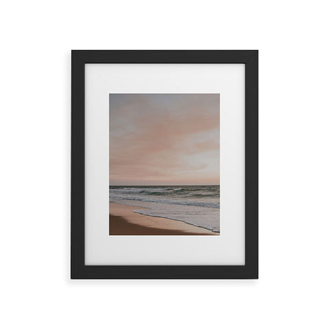 Hello Twiggs Pink Sky Soft Waves Framed Art Print