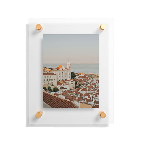 Hello Twiggs Pink Sunset in Lisbon Floating Acrylic Print