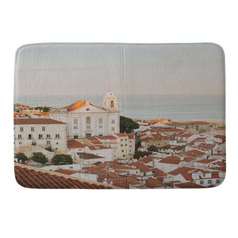 Hello Twiggs Pink Sunset in Lisbon Memory Foam Bath Mat