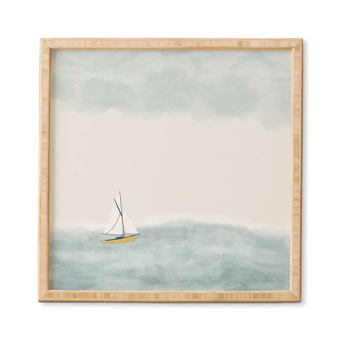Hello Twiggs Sailing in the Atlantic Framed Wall Art