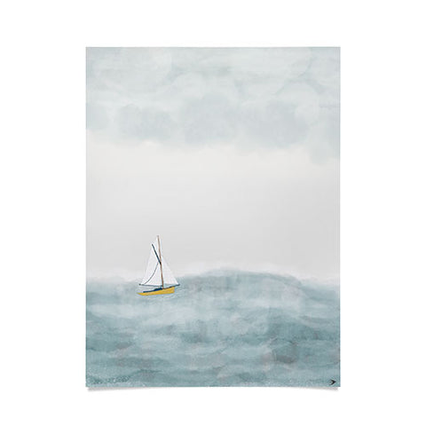 Hello Twiggs Sailing in the Atlantic Poster
