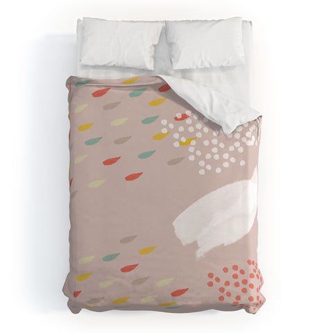 Hello Twiggs Spring Abstract Watercolor Duvet Cover