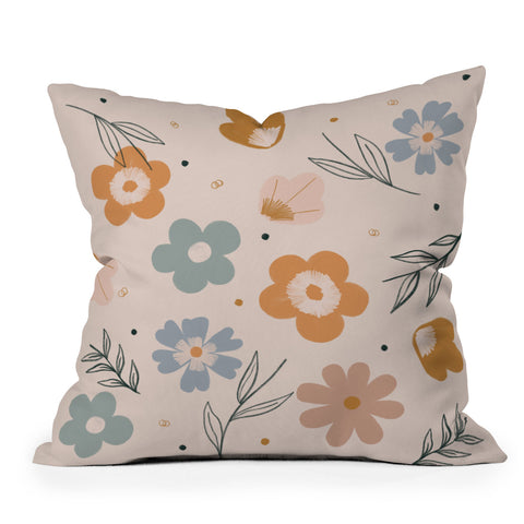 Hello Twiggs Spring Florals Throw Pillow
