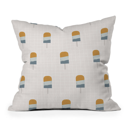 Hello Twiggs Summer Popsicle Outdoor Throw Pillow