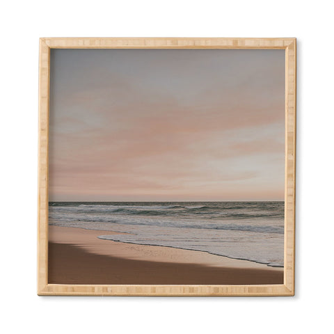 Hello Twiggs Sunset Beach Walking Framed Wall Art