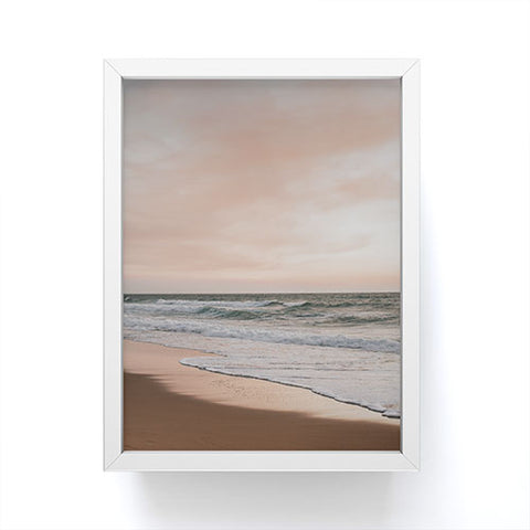 Hello Twiggs Sunset Beach Walking Framed Mini Art Print