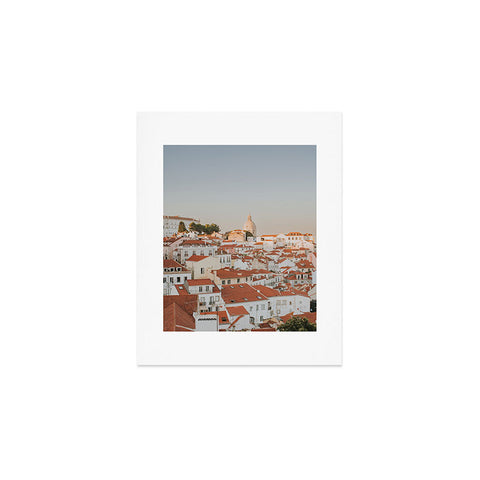 Hello Twiggs Sunset in Lisbon Art Print