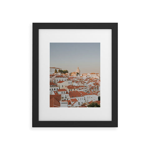 Hello Twiggs Sunset in Lisbon Framed Art Print
