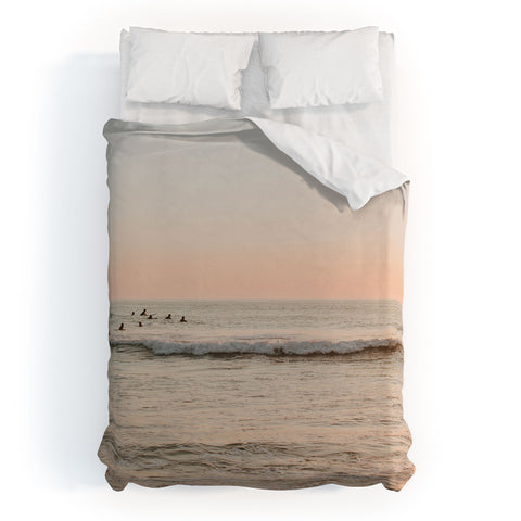 Hello Twiggs Sunset Surfing Duvet Cover