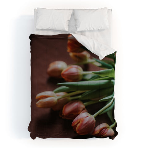 Hello Twiggs Terracotta Tulips Comforter