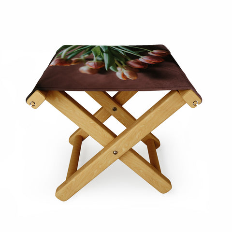 Hello Twiggs Terracotta Tulips Folding Stool