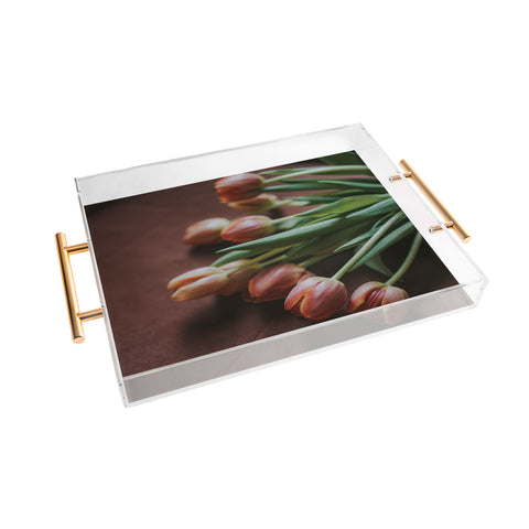 Hello Twiggs Terracotta Tulips Acrylic Tray