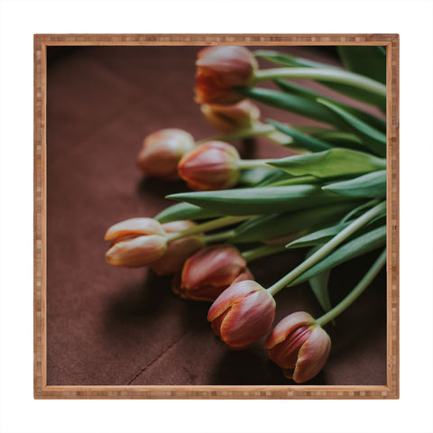 Hello Twiggs Terracotta Tulips Square Tray