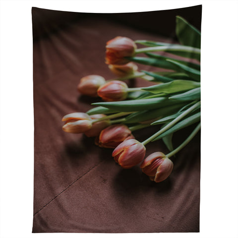 Hello Twiggs Terracotta Tulips Tapestry