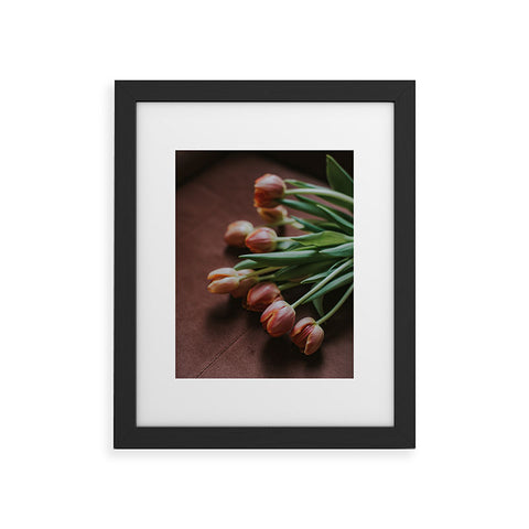 Hello Twiggs Terracotta Tulips Framed Art Print
