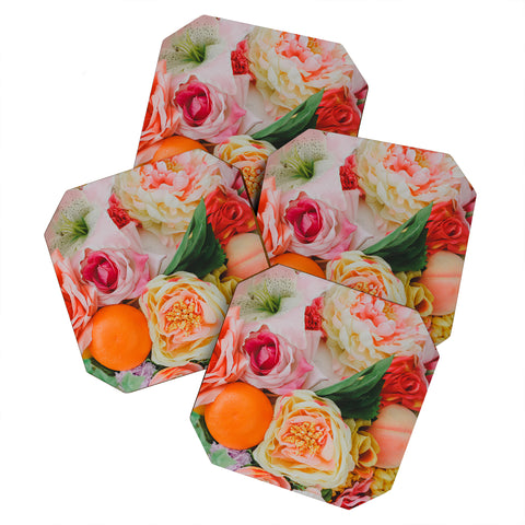 Hello Twiggs Tropical Flowers Coaster Set