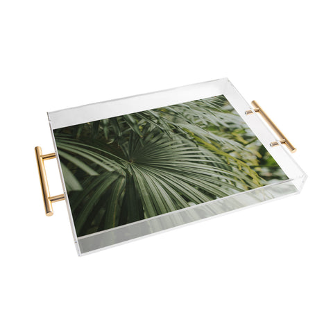 Hello Twiggs Tropical Green Palm Acrylic Tray