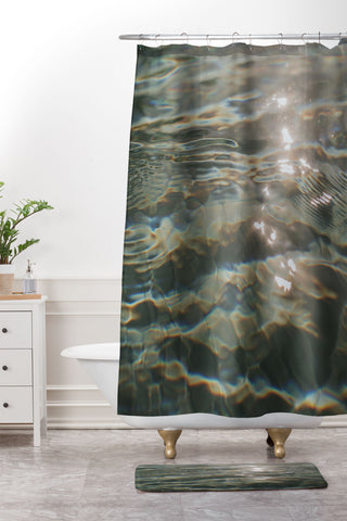 Hello Twiggs Water Reflections Shower Curtain And Mat