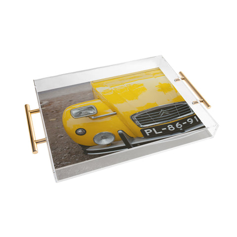 Hello Twiggs Yellow Car Acrylic Tray