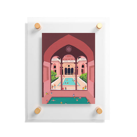 Helo Birdie Abbasian house Floating Acrylic Print