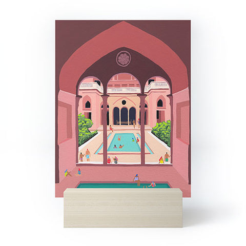 Helo Birdie Abbasian house Mini Art Print