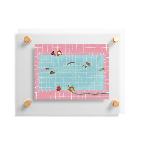 Helo Birdie Aquarius Pool Floating Acrylic Print