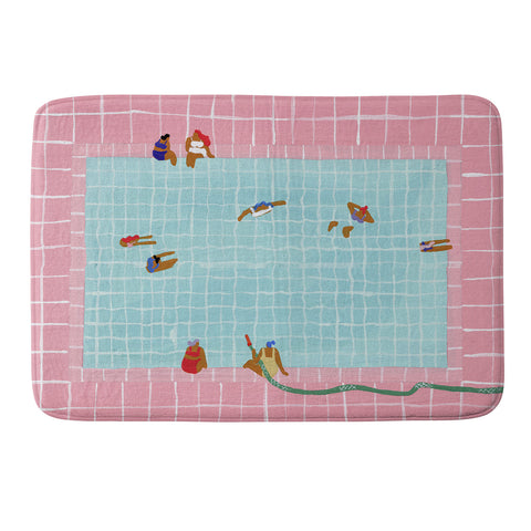 Helo Birdie Aquarius Pool Memory Foam Bath Mat