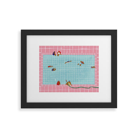 Helo Birdie Aquarius Pool Framed Art Print