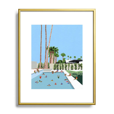 Helo Birdie Cali Metal Framed Art Print