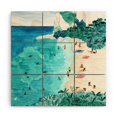 Helo Birdie Coromandel Wood Wall Mural