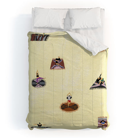 Helo Birdie Custard yoga Comforter