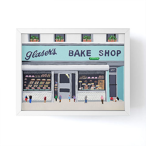 Helo Birdie Glasers bake shop Framed Mini Art Print