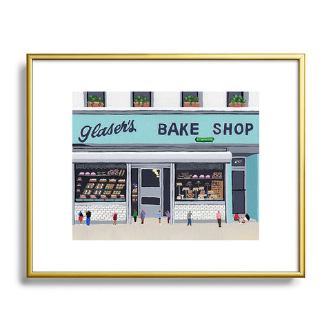 Helo Birdie Glasers bake shop Metal Framed Art Print