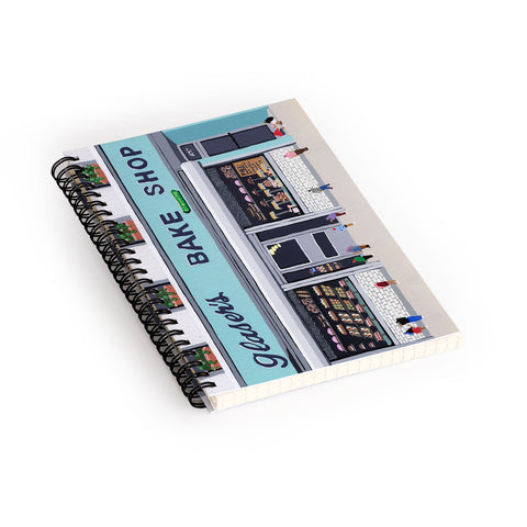 Helo Birdie Glasers bake shop Spiral Notebook