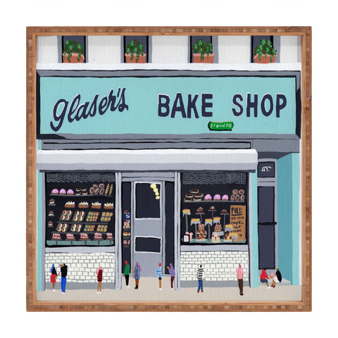 Helo Birdie Glasers bake shop Square Tray