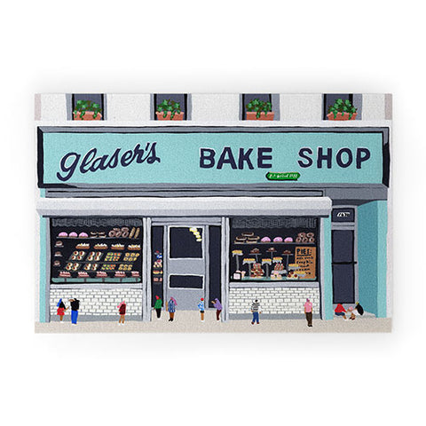 Helo Birdie Glasers bake shop Welcome Mat