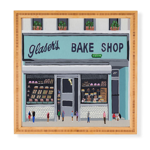 Helo Birdie Glasers bake shop Framed Wall Art