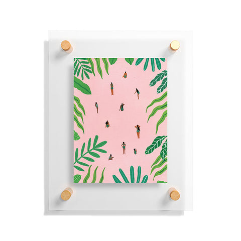 Helo Birdie Green swimsuit Floating Acrylic Print