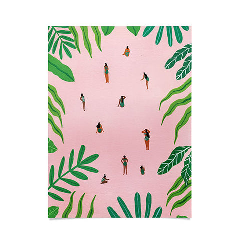 Helo Birdie Green swimsuit Poster