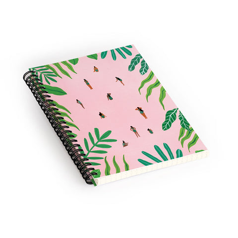 Helo Birdie Green swimsuit Spiral Notebook