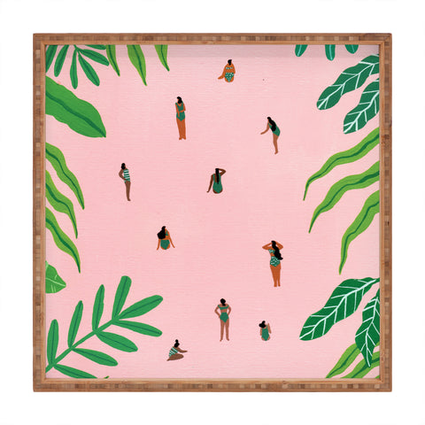 Helo Birdie Green swimsuit Square Tray