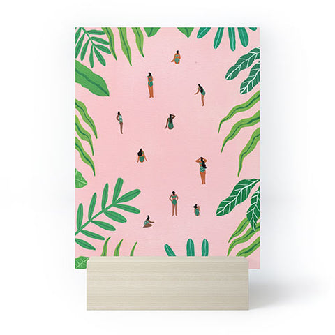 Helo Birdie Green swimsuit Mini Art Print