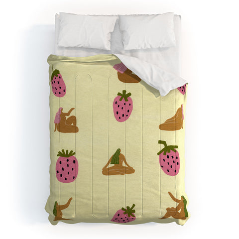 Helo Birdie Its a fraise Im going through Comforter