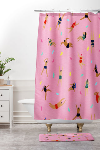 Helo Birdie Jelly Shower Curtain And Mat