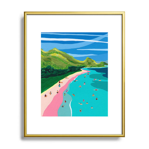 Helo Birdie Komodo Island Metal Framed Art Print