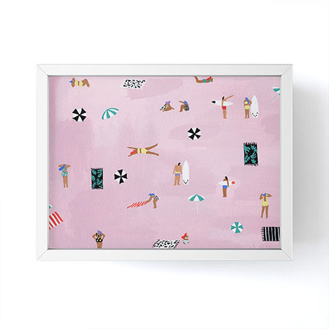 Helo Birdie Lay down Framed Mini Art Print