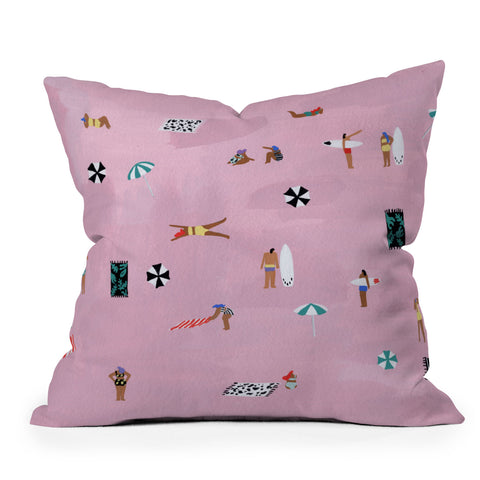 Helo Birdie Lay down Throw Pillow
